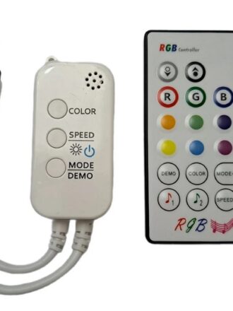 کنترلر RGB موزیکال ریموتی IR و بلوتوثی